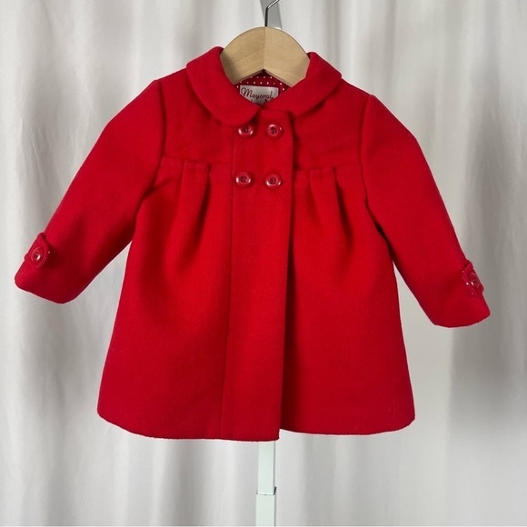 NEW Mayoral Newborn 2-4 Months PeaCoat Retro Formal Winter Holiday - Picture 1 of 9